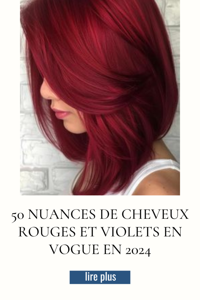 Cheveux rouges cerise vibrants pour un look audacieux