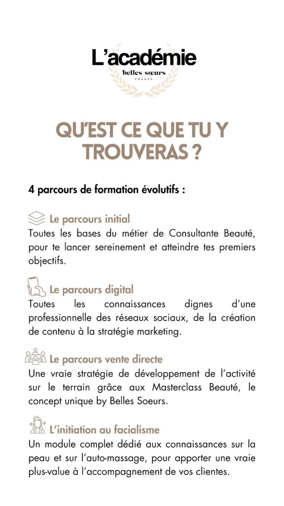 Découvrez Belles Sœurs, la marque française de soins visage alliant produits naturels et haute qualité. Avec une distribution équitable, des commissions attractives et des formations dédiées, Belles Sœurs crée une véritable communauté autour de la beauté éthique et accessible. Rejoignez l'univers de Belles Sœurs pour des soins uniques et un modèle de partage de valeur inspirant."