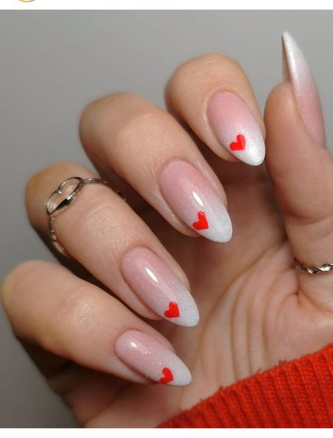 ongles coeurs pour la st valentin